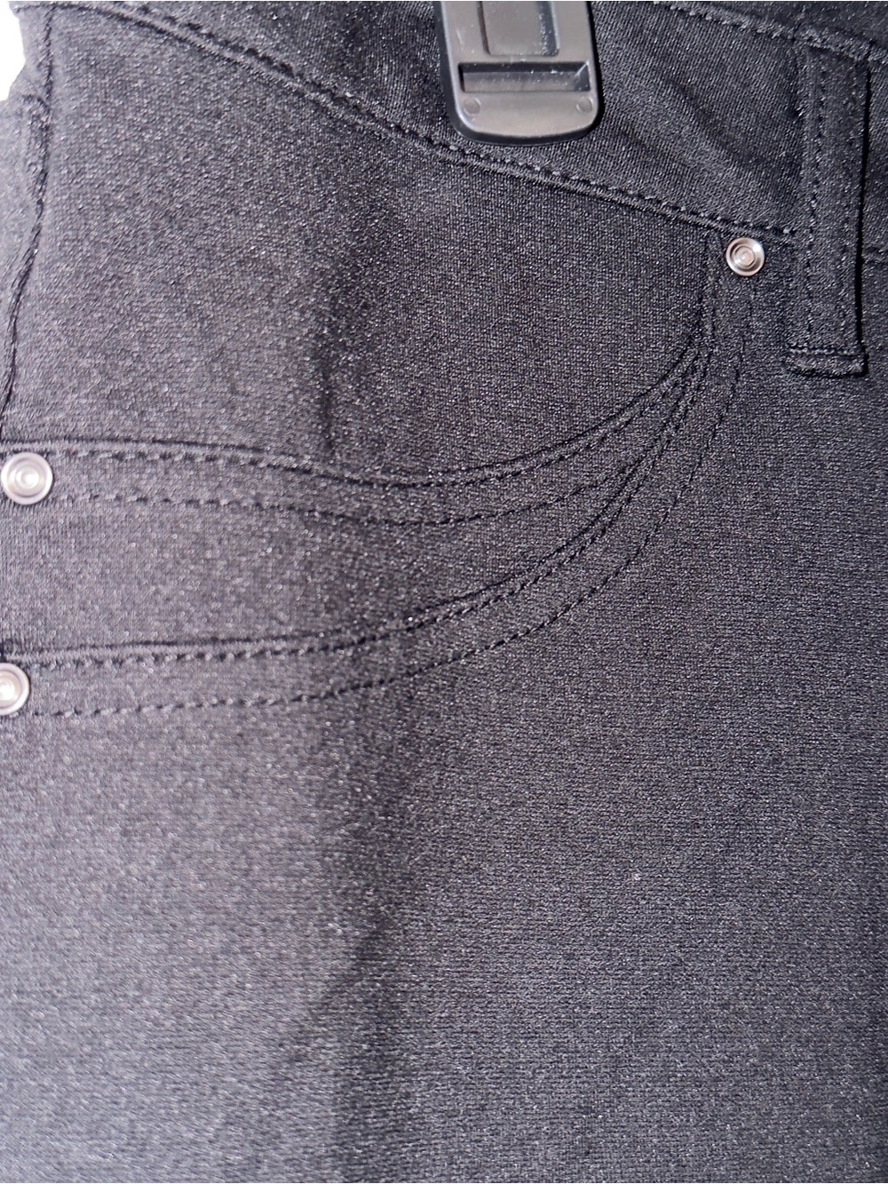 Time and Tru Women's Black Boot-Cut Stretch Pants - Picture 3 of 6